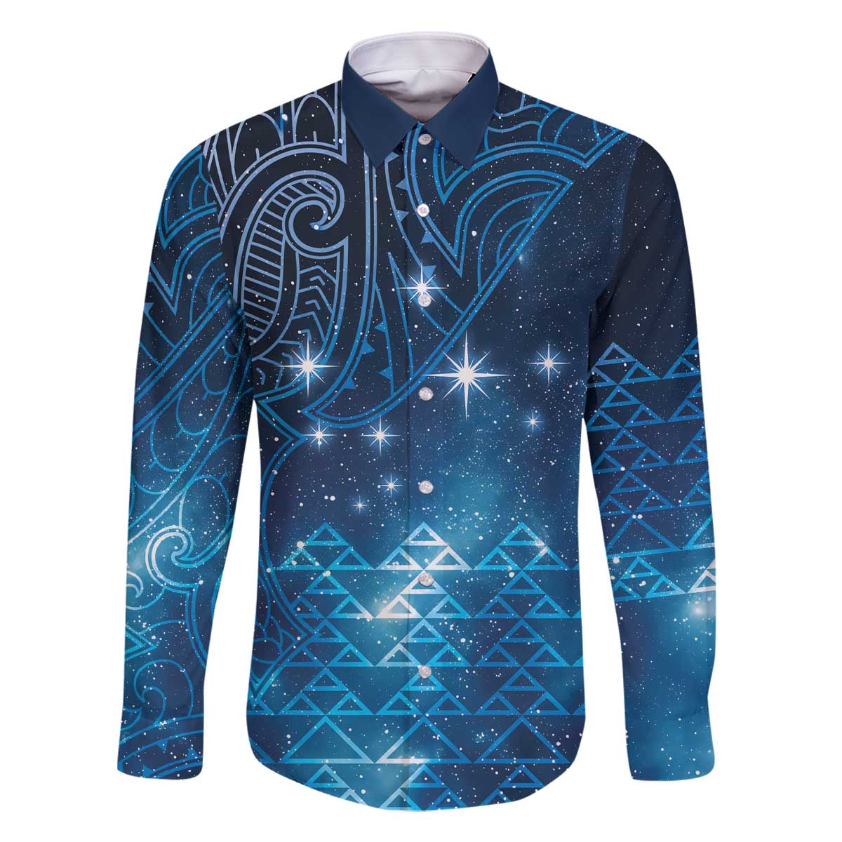 New Zealand Matariki Family Matching Off The Shoulder Long Sleeve Dress and Hawaiian Shirt Taniko Aramoana With Maori Galaxy Sky Night
