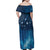New Zealand Matariki Family Matching Off Shoulder Maxi Dress and Hawaiian Shirt Taniko Aramoana With Maori Galaxy Sky Night