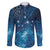New Zealand Matariki Family Matching Puletasi and Hawaiian Shirt Taniko Aramoana With Maori Galaxy Sky Night