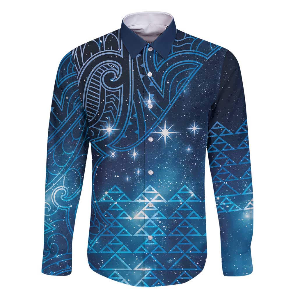New Zealand Matariki Family Matching Short Sleeve Bodycon Dress and Hawaiian Shirt Taniko Aramoana With Maori Galaxy Sky Night