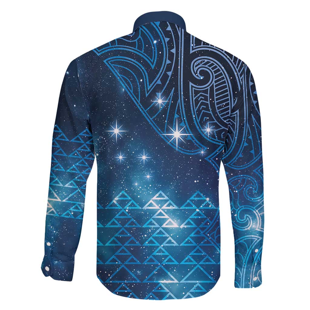 New Zealand Matariki Family Matching Short Sleeve Bodycon Dress and Hawaiian Shirt Taniko Aramoana With Maori Galaxy Sky Night