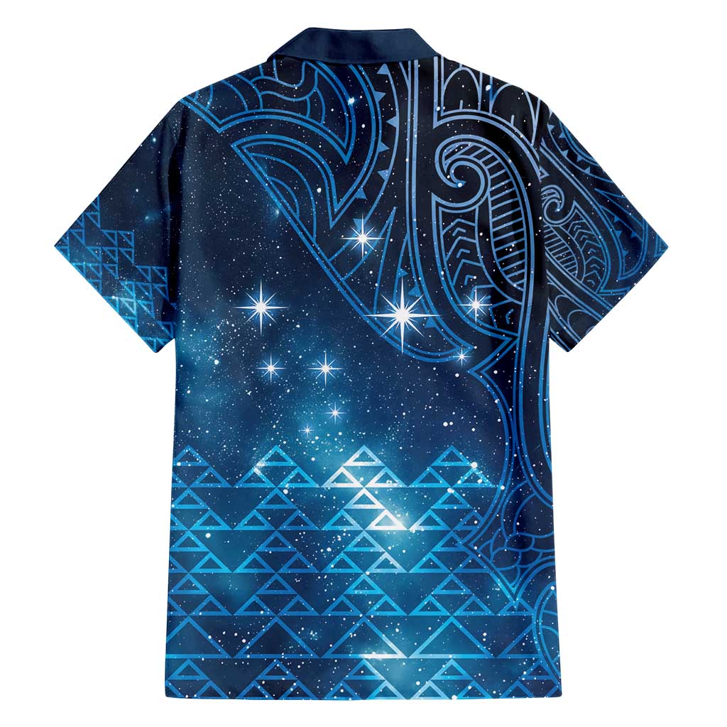 New Zealand Matariki Family Matching Summer Maxi Dress and Hawaiian Shirt Taniko Aramoana With Maori Galaxy Sky Night
