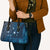 New Zealand Matariki Leather Bag Taniko Aramoana With Maori Galaxy Sky Night - Polynesian Pride