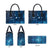 New Zealand Matariki Leather Bag Taniko Aramoana With Maori Galaxy Sky Night - Polynesian Pride