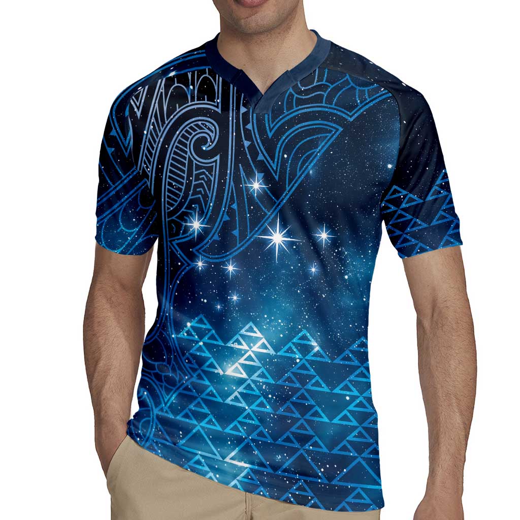 New Zealand Matariki Rugby Jersey Taniko Aramoana With Maori Galaxy Sky Night