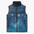 New Zealand Matariki Sleeveless Puffer Jacket Taniko Aramoana With Maori Galaxy Sky Night - Polynesian Pride