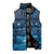 New Zealand Matariki Sleeveless Puffer Jacket Taniko Aramoana With Maori Galaxy Sky Night - Polynesian Pride