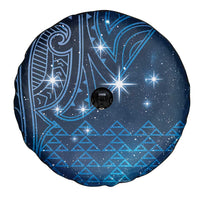 New Zealand Matariki Spare Tire Cover Taniko Aramoana With Maori Galaxy Sky Night