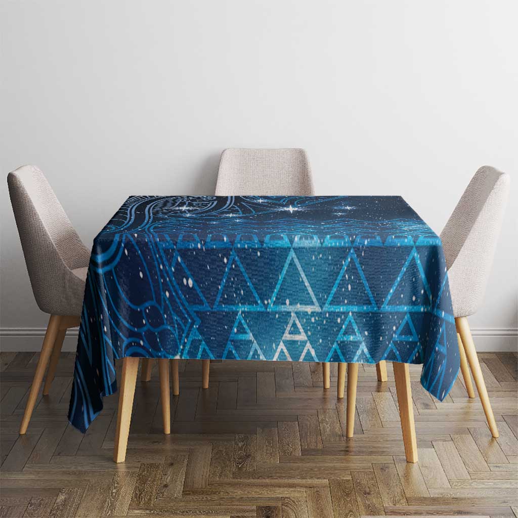 New Zealand Matariki Tablecloth Taniko Aramoana With Maori Galaxy Sky Night