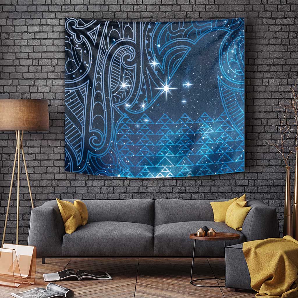New Zealand Matariki Tapestry Taniko Aramoana With Maori Galaxy Sky Night LT9 Galaxy - Polynesian Pride