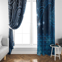 New Zealand Matariki Window Curtain Taniko Aramoana With Maori Galaxy Sky Night