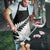 New Zealand Silver Fern Niho Taniwha Apron - Polynesian Pride