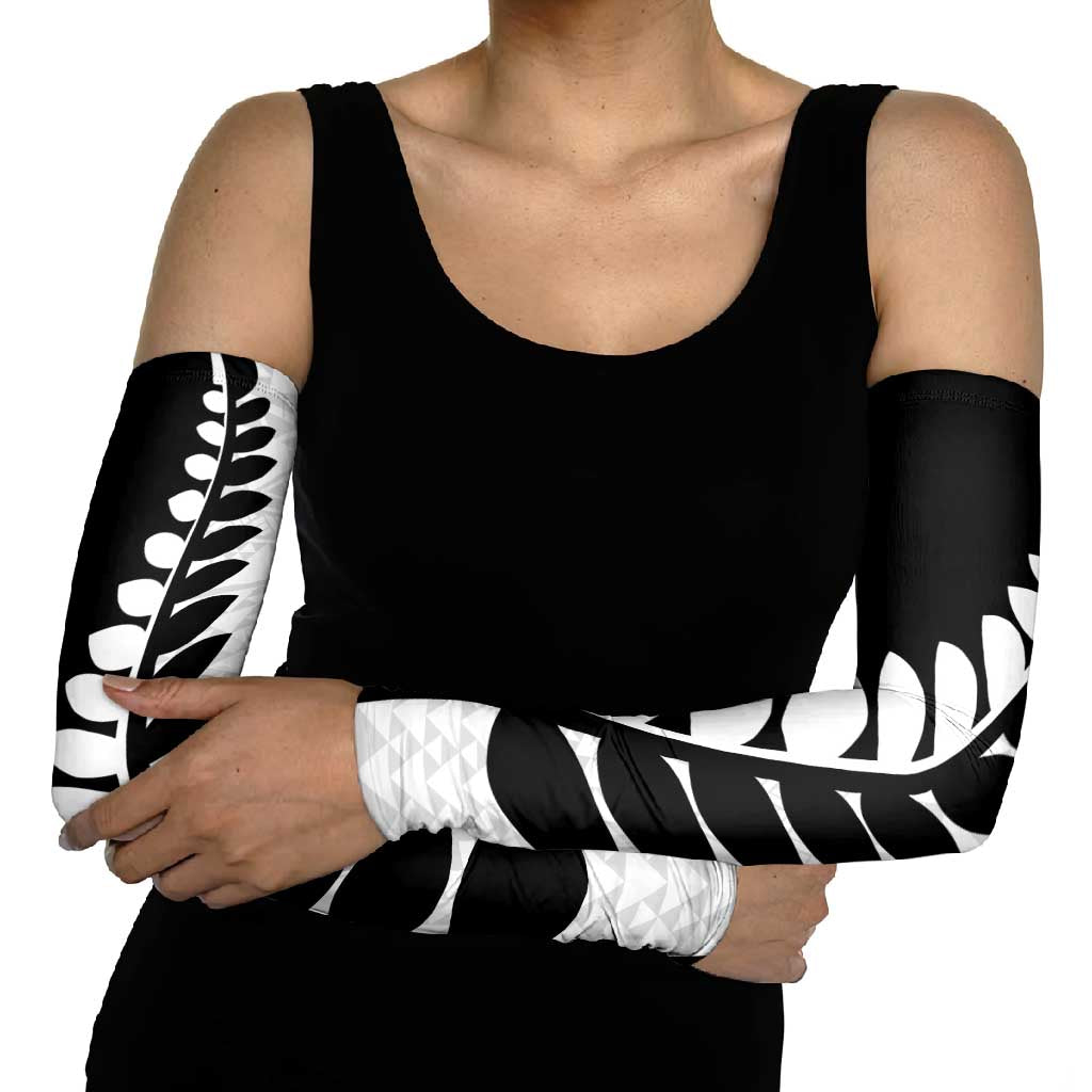 New Zealand Silver Fern Niho Taniwha Arm Sleeves - Polynesian Pride
