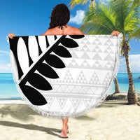 New Zealand Silver Fern Niho Taniwha Beach Blanket