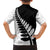 New Zealand Silver Fern Niho Taniwha Family Matching Off The Shoulder Long Sleeve Dress and Hawaiian Shirt