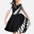 New Zealand Silver Fern Niho Taniwha Family Matching Tank Maxi Dress and Hawaiian Shirt