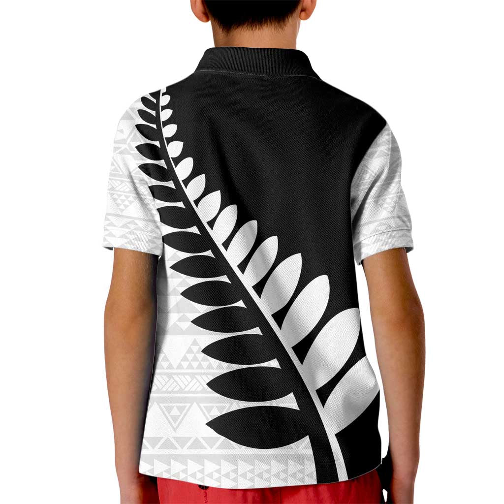 New Zealand Silver Fern Niho Taniwha Kid Polo Shirt