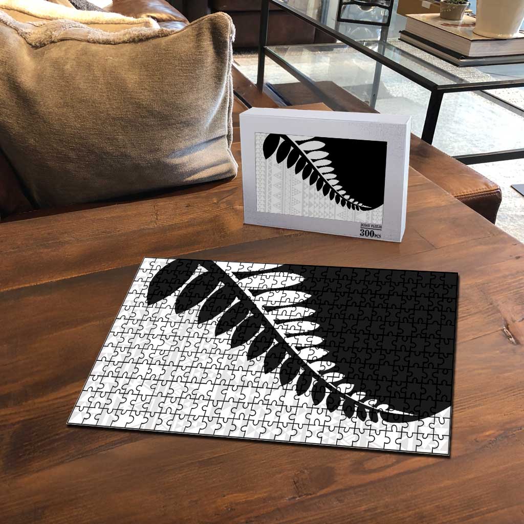 New Zealand Silver Fern Niho Taniwha Puzzle - Polynesian Pride