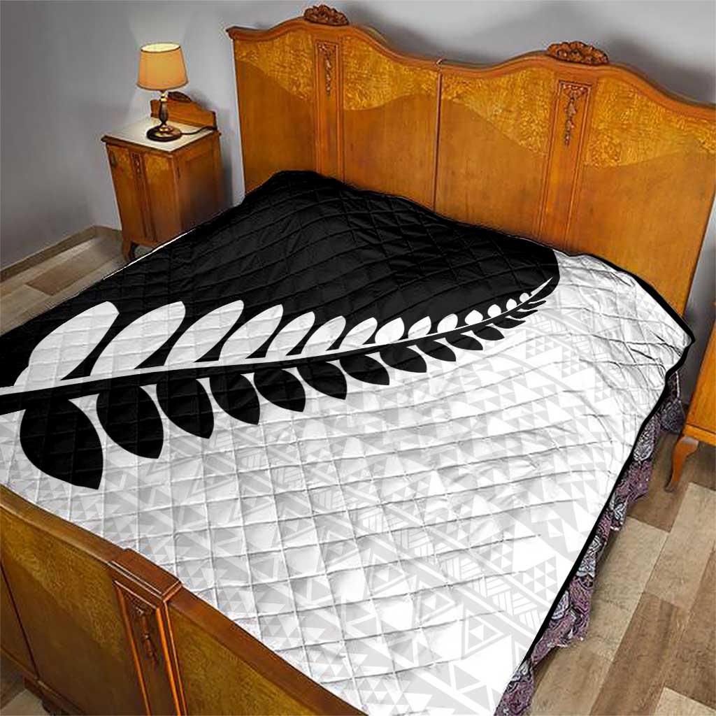 New Zealand Silver Fern Niho Taniwha Quilt