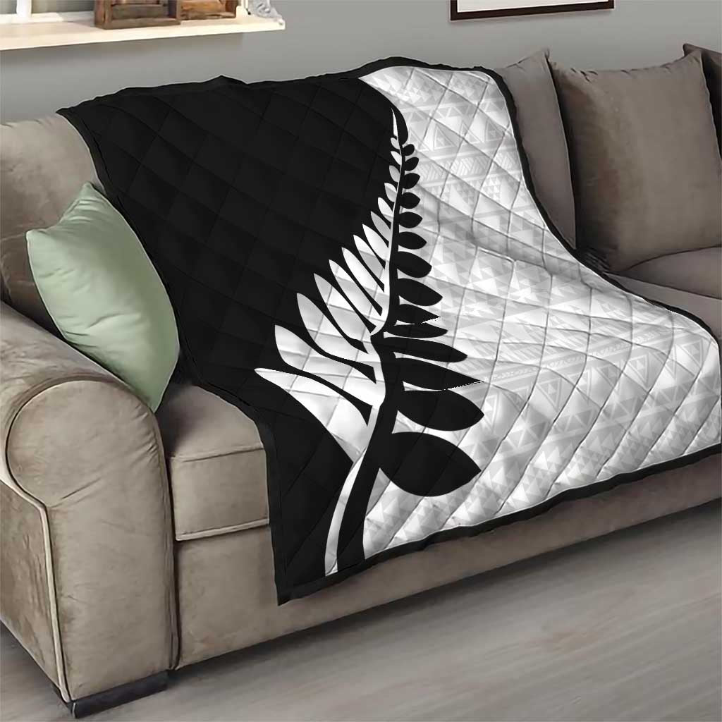 New Zealand Silver Fern Niho Taniwha Quilt