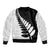 New Zealand Silver Fern Niho Taniwha Sleeve Zip Bomber Jacket
