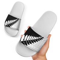 New Zealand Silver Fern Niho Taniwha Slide Sandals - Polynesian Pride