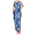 Blue Hibiscus Turle Family Matching Tank Maxi Dress and Hawaiian Shirt Hawaiian Style Tribal Tapa Pattern