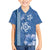 Blue Hibiscus Turle Hawaiian Shirt Hawaiian Style Tribal Tapa Pattern