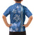 Blue Hibiscus Turle Hawaiian Shirt Hawaiian Style Tribal Tapa Pattern