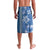 Blue Hibiscus Turle Lavalava Hawaiian Style Tribal Tapa Pattern