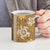 Gold Hibiscus Turle Ceramic Mug Hawaiian Style Tribal Tapa Pattern - Polynesian Pride