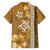 Gold Hibiscus Turle Hawaiian Shirt Hawaiian Style Tribal Tapa Pattern