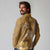 Gold Hibiscus Turle Long Sleeve Polo Shirt Hawaiian Style Tribal Tapa Pattern
