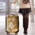 Gold Hibiscus Turle Luggage Cover Hawaiian Style Tribal Tapa Pattern