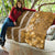 Gold Hibiscus Turle Quilt Hawaiian Style Tribal Tapa Pattern