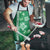Green Hibiscus Turle Apron Hawaiian Style Tribal Tapa Pattern - Polynesian Pride