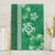 Green Hibiscus Turle Canvas Wall Art Hawaiian Style Tribal Tapa Pattern