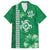 Green Hibiscus Turle Hawaiian Shirt Hawaiian Style Tribal Tapa Pattern