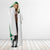 Green Hibiscus Turle Hooded Blanket Hawaiian Style Tribal Tapa Pattern