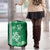 Green Hibiscus Turle Luggage Cover Hawaiian Style Tribal Tapa Pattern