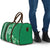 Green Hibiscus Turle Travel Bag Hawaiian Style Tribal Tapa Pattern - Polynesian Pride