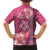 Pink Hibiscus Turle Hawaiian Shirt Hawaiian Style Tribal Tapa Pattern