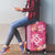 Pink Hibiscus Turle Luggage Cover Hawaiian Style Tribal Tapa Pattern