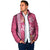 Pink Hibiscus Turle Padded Jacket Hawaiian Style Tribal Tapa Pattern - Polynesian Pride