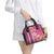 Pink Hibiscus Turle Shoulder Handbag Hawaiian Style Tribal Tapa Pattern