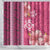Pink Hibiscus Turle Shower Curtain Hawaiian Style Tribal Tapa Pattern