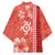 Red Hibiscus Turle Kimono Hawaiian Style Tribal Tapa Pattern - Polynesian Pride