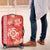 Red Hibiscus Turle Luggage Cover Hawaiian Style Tribal Tapa Pattern