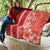 Red Hibiscus Turle Quilt Hawaiian Style Tribal Tapa Pattern