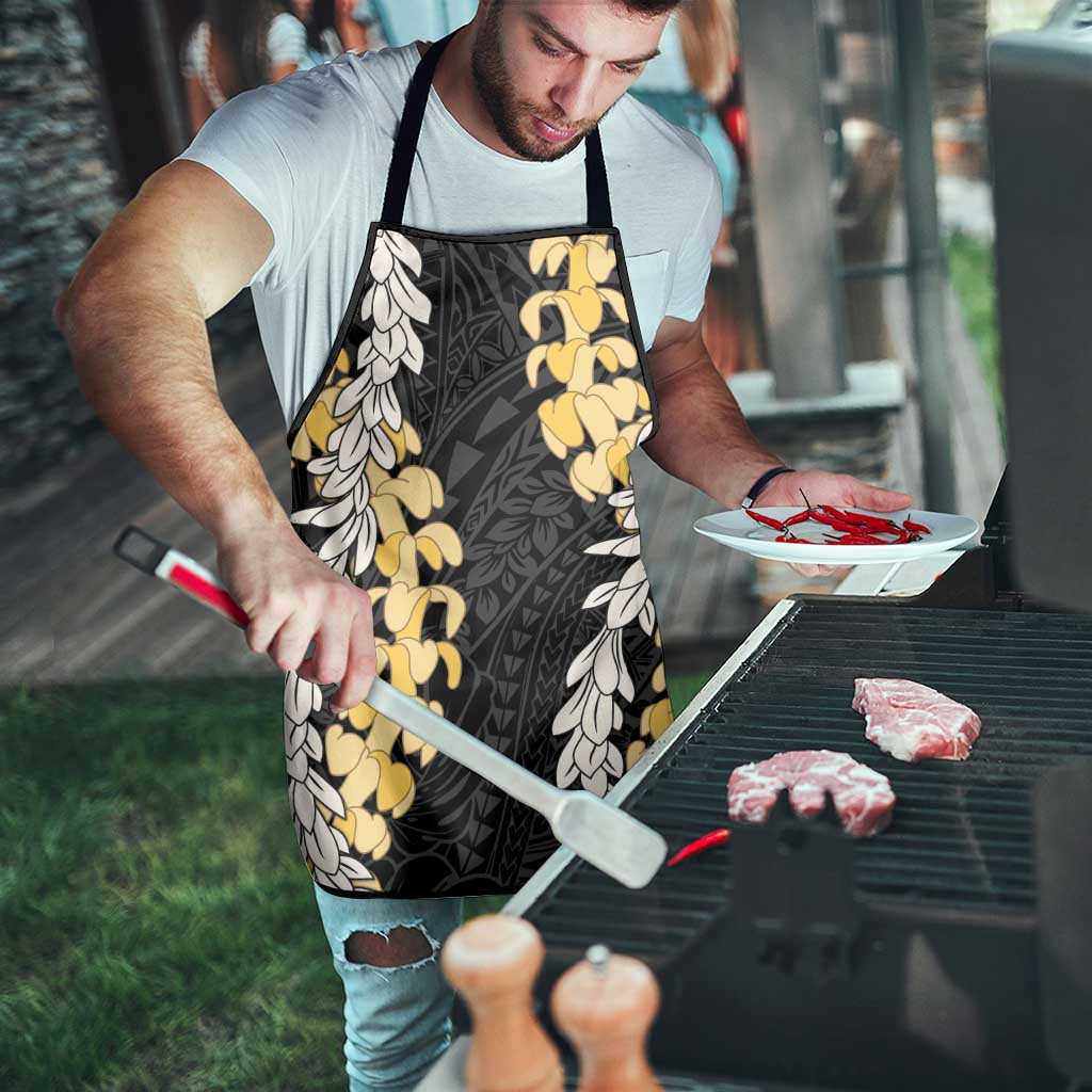 Puakenikeni and Maile Lei Apron Black Double Strand Lei - Polynesian Pride